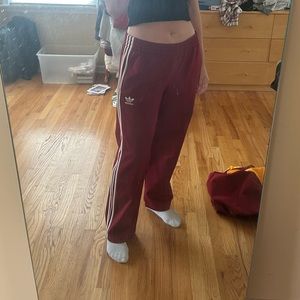 Adidas Red Trackpants